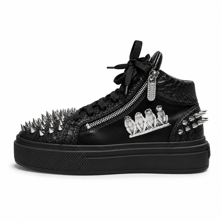 Sneakers Hi-Top, Piele, Narcos Black
