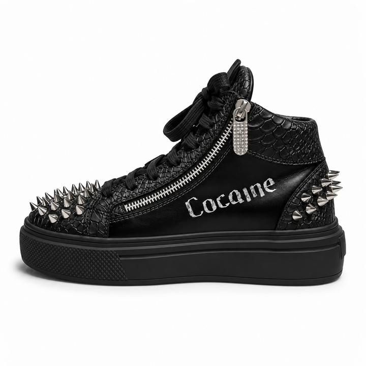 Sneakers Hi-Top, Piele, Narcos Black
