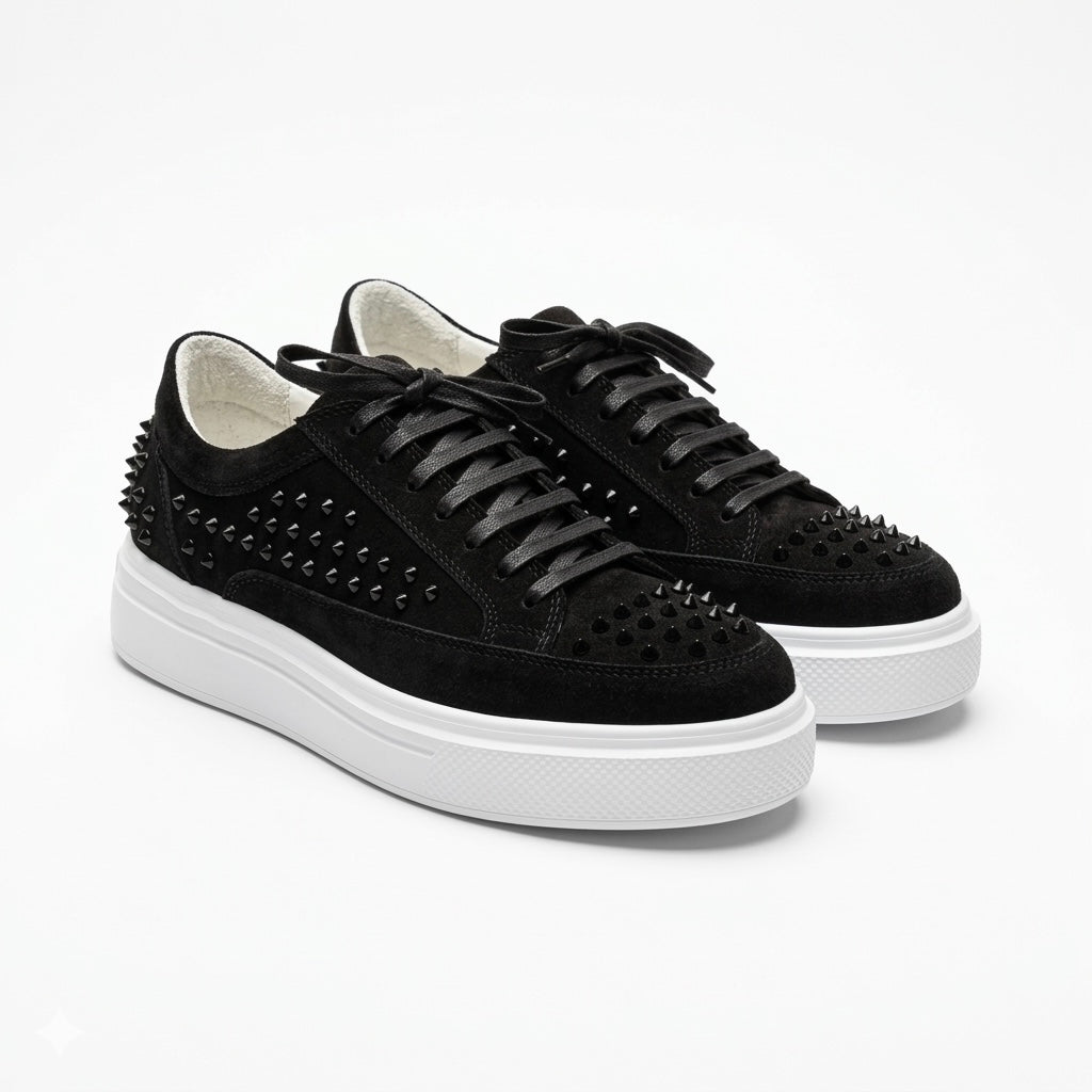 Sneakers Low-Top, Piele, Suede
